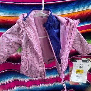 4-in-1 Jacket for 12M old girl. Still has tags. Perfect for winter.